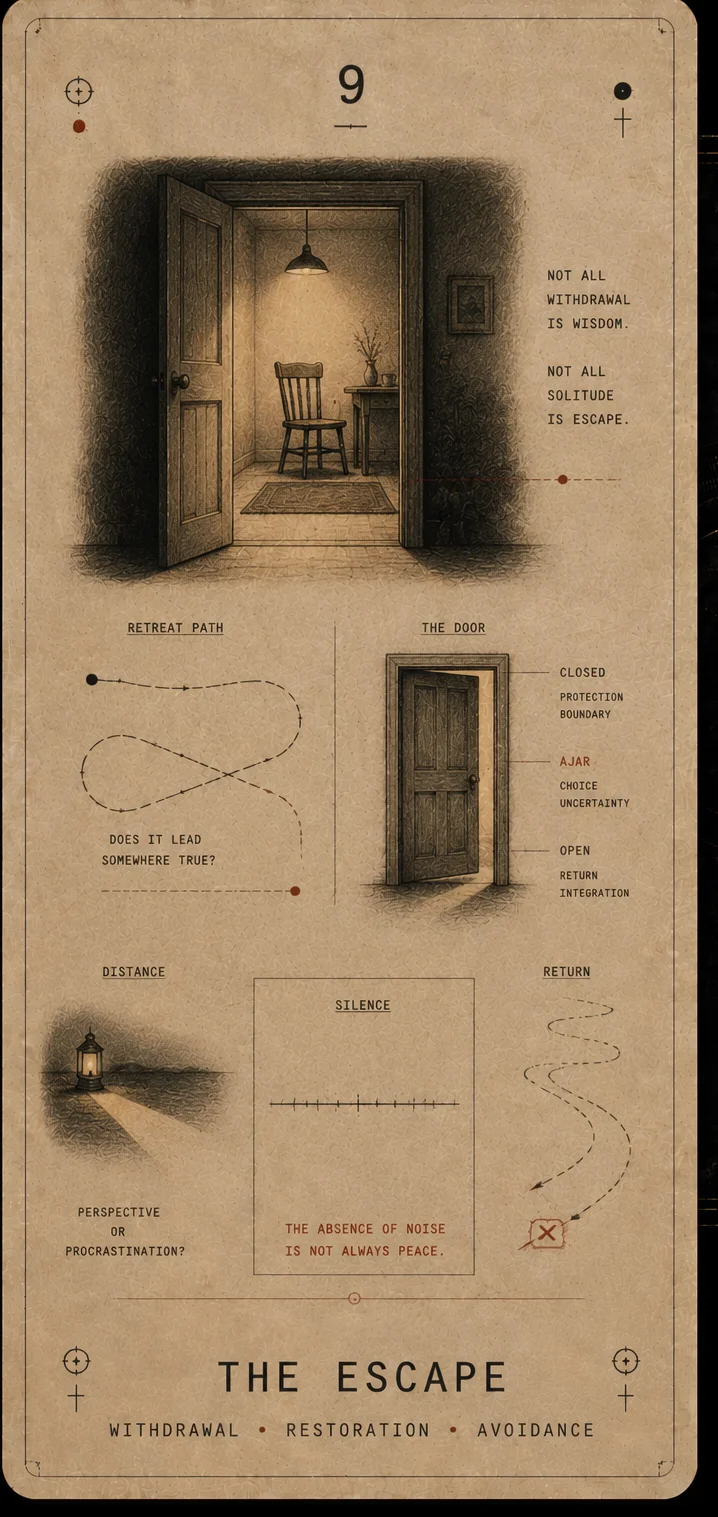 The Escape tarot card