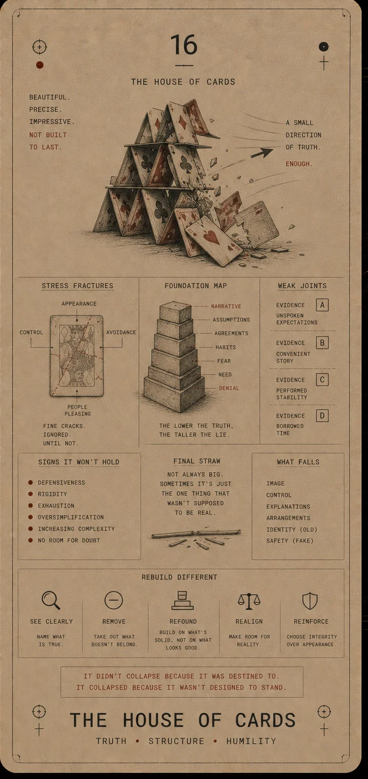 The House of Cards tarot card