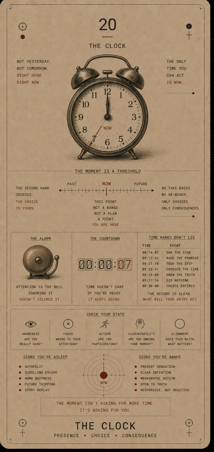 The Clock tarot card